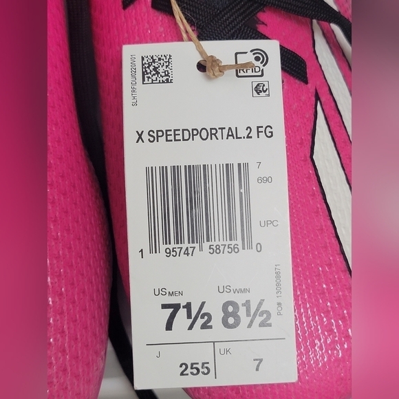 Adidas X Speedportal.2 FG Black Pink Soccer Cleats GV9563 Mens Size Multi New